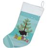 Caroline's Treasures BB9291CS Common Ostrich Christmas Christmas Stocking, Teal Fireplace Hanging Stockings Christmas Season Party Decor Family Holiday Decorations view 2