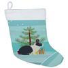 Caroline's Treasures BB9325CS Dutch Rabbit Christmas Christmas Stocking, Teal Fireplace Hanging Stockings Christmas Season Party Decor Family Holiday Decorations view 1