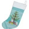 Caroline's Treasures BB2961CS Chinese Crested Merry Christmas Tree Christmas Stocking Fireplace Hanging Stockings Christmas Season Party Decor Family Holiday Decorations view 3