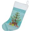 Caroline's Treasures CK3474CS Miniature Fox Terrier Christmas Tree Christmas Stocking Fireplace Hanging Stockings Christmas Season Party Decor Family Holiday Decorations view 2