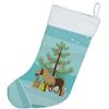 Caroline's Treasures BB9281CS Shetland Pony Horse Christmas Christmas Stocking, Teal Fireplace Hanging Stockings Christmas Season Party Decor Family Holiday Decorations view 2