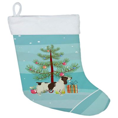 Caroline's Treasures CK3537CS English Springer Spaniel Christmas Tree Christmas Stocking Fireplace Hanging Stockings Christmas Season Party Decor Family Holiday Decorations