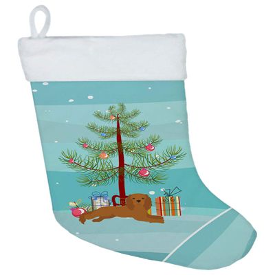 Caroline's Treasures CK3495CS Ruby Cavalier King Charles Spaniel Christmas Tree Christmas Stocking Fireplace Hanging Stockings Christmas Season Party Decor Family Holiday Decorations