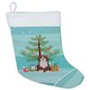 Caroline's Treasures CK3886CS Bernedoodle #2 Christmas Tree Christmas Stocking Fireplace Hanging Stockings Christmas Season Party Decor Family Holiday Decorations view 1