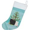 Caroline's Treasures BB9254CS Welsh Black-Necked Goat Christmas Christmas Stocking, Teal Fireplace Hanging Stockings Christmas Season Party Decor Family Holiday Decorations view 3