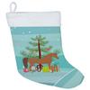 Caroline's Treasures BB9278CS Arabian Horse Christmas Christmas Stocking, Teal Fireplace Hanging Stockings Christmas Season Party Decor Family Holiday Decorations view 1