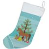 Caroline's Treasures BB9278CS Arabian Horse Christmas Christmas Stocking, Teal Fireplace Hanging Stockings Christmas Season Party Decor Family Holiday Decorations view 3