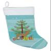 Caroline's Treasures BB2932CS Italian Greyhound Merry Christmas Tree Christmas Stocking Fireplace Hanging Stockings Christmas Season Party Decor Family Holiday Decorations view 1