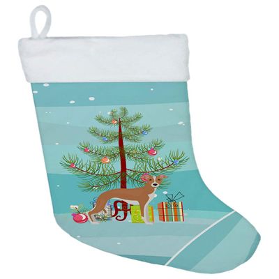Caroline's Treasures CK3460CS Italian Greyhound Christmas Tree Christmas Stocking Fireplace Hanging Stockings Christmas Season Party Decor Family Holiday Decorations
