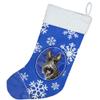 Caroline's Treasures CK3903CS Scottish Terrier Winter Snowflakes Christmas Stocking Fireplace Hanging Stockings Christmas Season Party Decor Family Holiday Decorations view 2