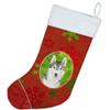 Caroline's Treasures CK4007CS Christmas Snowflakes Siberian Husky Christmas Stocking Fireplace Hanging Stockings Christmas Season Party Decor Family Holiday Decorations view 2