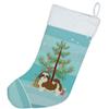 Caroline's Treasures CK3563CS Shih Tzu Christmas Tree Christmas Stocking Fireplace Hanging Stockings Christmas Season Party Decor Family Holiday Decorations view 2