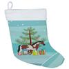 Caroline's Treasures BB9274CS Pinto Horse Christmas Christmas Stocking, Teal Fireplace Hanging Stockings Christmas Season Party Decor Family Holiday Decorations view 1