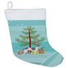 Caroline's Treasures CK3543CS Greyhound Christmas Tree Christmas Stocking Fireplace Hanging Stockings Christmas Season Party Decor Family Holiday Decorations view 1