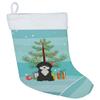 Caroline's Treasures CK3497CS Black and White Cyprus Poodle Christmas Tree Christmas Stocking Fireplace Hanging Stockings Christmas Season Party Decor Family Holiday Decorations view 1