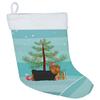 Caroline's Treasures CK3490CS Yorkshire Terrier Christmas Tree Christmas Stocking Fireplace Hanging Stockings Christmas Season Party Decor Family Holiday Decorations view 1