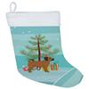 Caroline's Treasures CK3863CS Puggle Christmas Tree Christmas Stocking Fireplace Hanging Stockings Christmas Season Party Decor Family Holiday Decorations view 1
