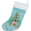 Caroline's Treasures BB2974CS English Mastiff Merry Christmas Tree Christmas Stocking Fireplace Hanging Stockings Christmas Season Party Decor Family Holiday Decorations view 2