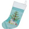 Caroline's Treasures CK3879CS Westiepoo #2 Christmas Tree Christmas Stocking Fireplace Hanging Stockings Christmas Season Party Decor Family Holiday Decorations view 2