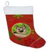 Caroline's Treasures CK3990CS Christmas Snowflakes German Shepherd Christmas Stocking Fireplace Hanging Stockings Christmas Season Party Decor Family Holiday Decorations view 1