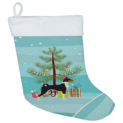 Caroline's Treasures CK3517CS Basenji Christmas Tree Christmas Stocking Fireplace Hanging Stockings Christmas Season Party Decor Family Holiday Decorations