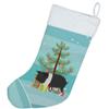 Caroline's Treasures BB9306CS Hampshire Pig Christmas Christmas Stocking, Teal Fireplace Hanging Stockings Christmas Season Party Decor Family Holiday Decorations view 3