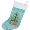 Caroline's Treasures CK3864CS Fawn Puggle Christmas Tree Christmas Stocking Fireplace Hanging Stockings Christmas Season Party Decor Family Holiday Decorations view 3