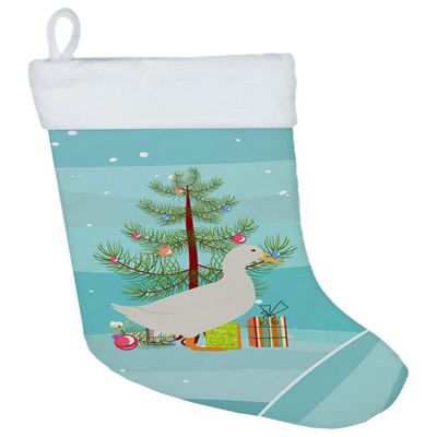 Caroline's Treasures BB9227CS American Pekin Duck Christmas Christmas Stocking, Teal Fireplace Hanging Stockings Christmas Season Party Decor Family Holiday Decorations