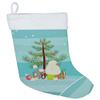 Caroline's Treasures CK3556CS Poodle Christmas Tree Christmas Stocking Fireplace Hanging Stockings Christmas Season Party Decor Family Holiday Decorations view 1