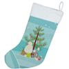Caroline's Treasures CK3556CS Poodle Christmas Tree Christmas Stocking Fireplace Hanging Stockings Christmas Season Party Decor Family Holiday Decorations view 2