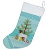 Caroline's Treasures CK3464CS Japanese Terrier Christmas Tree Christmas Stocking Fireplace Hanging Stockings Christmas Season Party Decor Family Holiday Decorations view 2