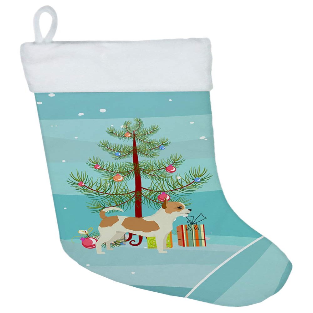 Caroline's Treasures CK3530CS Chihuahua Christmas Tree Christmas Stocking Fireplace Hanging Stockings Christmas Season Party Decor Family Holiday Decorations