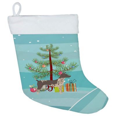 Caroline's Treasures CK3514CS American Hairless Terrier Christmas Tree Christmas Stocking Fireplace Hanging Stockings Christmas Season Party Decor Family Holiday Decorations