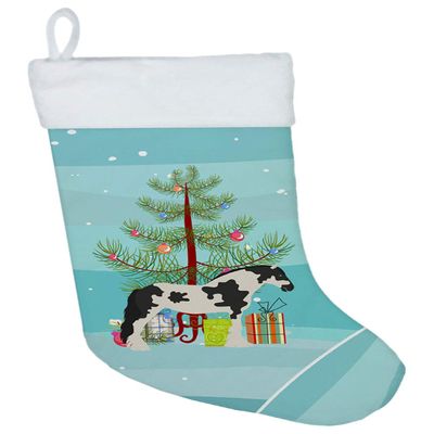 Caroline's Treasures BB9279CS Cyldesdale Horse Christmas Christmas Stocking, Teal Fireplace Hanging Stockings Christmas Season Party Decor Family Holiday Decorations