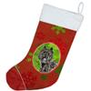 Caroline's Treasures CK4031CS Christmas Snowflakes Bouvier des Flandres Christmas Stocking Fireplace Hanging Stockings Christmas Season Party Decor Family Holiday Decorations view 2