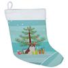 Caroline's Treasures CK3493CS Boston Terrier Christmas Tree Christmas Stocking Fireplace Hanging Stockings Christmas Season Party Decor Family Holiday Decorations view 1