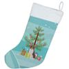 Caroline's Treasures CK3493CS Boston Terrier Christmas Tree Christmas Stocking Fireplace Hanging Stockings Christmas Season Party Decor Family Holiday Decorations view 2