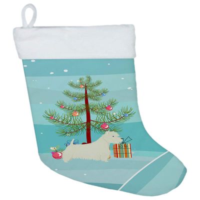 Caroline's Treasures CK3569CS Westie Christmas Tree Christmas Stocking Fireplace Hanging Stockings Christmas Season Party Decor Family Holiday Decorations