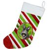 Caroline's Treasures CK4083CS Scottish Terrier Christmas Candy Stripe Christmas Stocking Fireplace Hanging Stockings Christmas Season Party Decor Family Holiday Decorations view 2