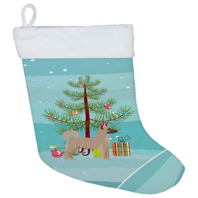 Caroline's Treasures CK3799CS Akita Shepherd Christmas Tree Christmas Stocking Fireplace Hanging Stockings Christmas Season Party Decor Family Holiday Decorations