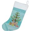 Caroline's Treasures CK3799CS Akita Shepherd Christmas Tree Christmas Stocking Fireplace Hanging Stockings Christmas Season Party Decor Family Holiday Decorations view 2