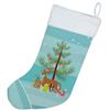 Caroline's Treasures CK3545CS Ibizan Hound Christmas Tree Christmas Stocking Fireplace Hanging Stockings Christmas Season Party Decor Family Holiday Decorations view 3