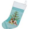 Caroline's Treasures CK3853CS Mal-Shi Christmas Tree Christmas Stocking Fireplace Hanging Stockings Christmas Season Party Decor Family Holiday Decorations view 3