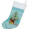 Caroline's Treasures BB9297CS Ring-Necked Common Pheasant Christmas Christmas Stocking, Teal Fireplace Hanging Stockings Christmas Season Party Decor Family Holiday Decorations view 2