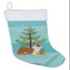 Caroline's Treasures BB2951CS Australian Shepherd Dog Merry Christmas Tree Christmas Stocking Fireplace Hanging Stockings Christmas Season Party Decor Family Holiday Decorations view 1