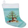 Caroline's Treasures CK3459CS Imperial Shih Tzu Christmas Tree Christmas Stocking Fireplace Hanging Stockings Christmas Season Party Decor Family Holiday Decorations view 1