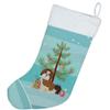 Caroline's Treasures CK3459CS Imperial Shih Tzu Christmas Tree Christmas Stocking Fireplace Hanging Stockings Christmas Season Party Decor Family Holiday Decorations view 2