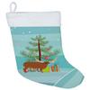 Caroline's Treasures BB9190CS Ankole-Watusu Cow Christmas Christmas Stocking, Teal Fireplace Hanging Stockings Christmas Season Party Decor Family Holiday Decorations view 1
