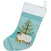 Caroline's Treasures BB9340CS Scottish Blackface Sheep Christmas Christmas Stocking, Teal Fireplace Hanging Stockings Christmas Season Party Decor Family Holiday Decorations view 2