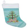 Caroline's Treasures CK3860CS Tan Pomchi Christmas Tree Christmas Stocking Fireplace Hanging Stockings Christmas Season Party Decor Family Holiday Decorations view 1